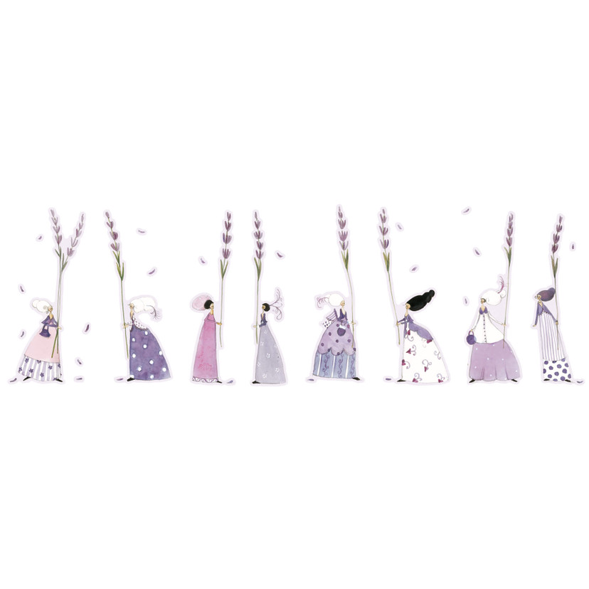 Leffler Wallsticker - Lavendelkvinder 1