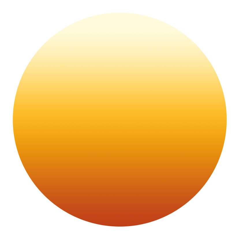 Sticker mural Ombre - Coucher du soleil - Rond