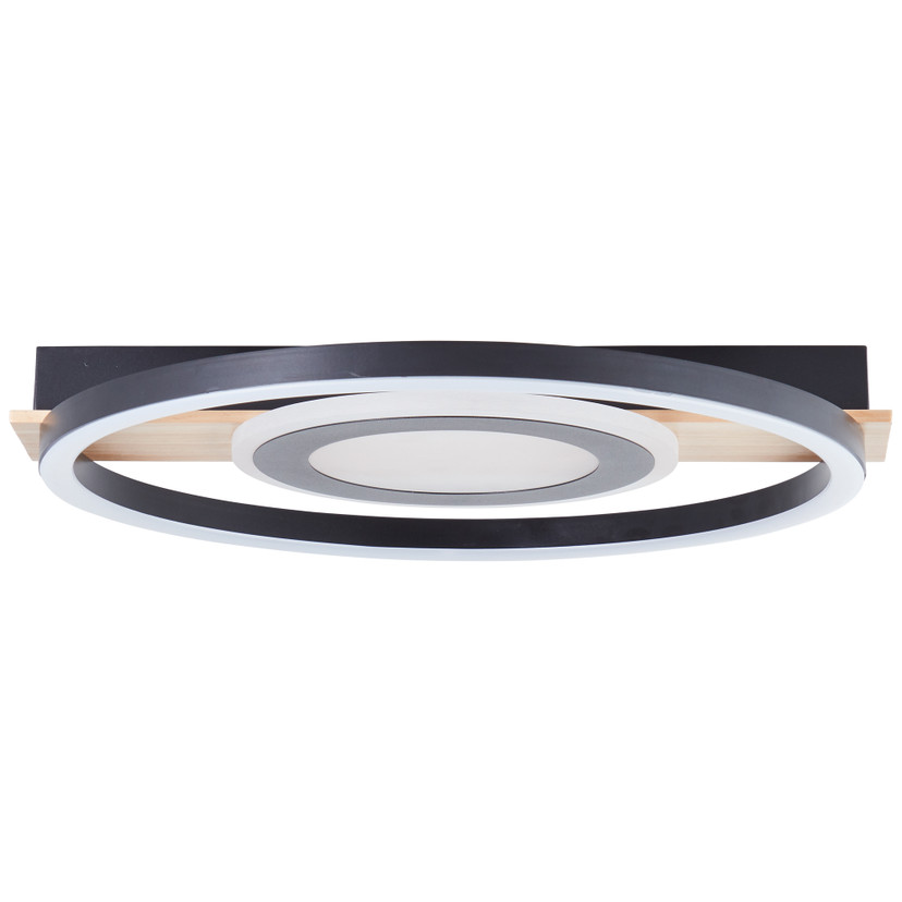 Deckenleuchte Leopold, braun, 5,5 x 39 cm, Holz Moderne LED-Deckenleuchte, dimmbar