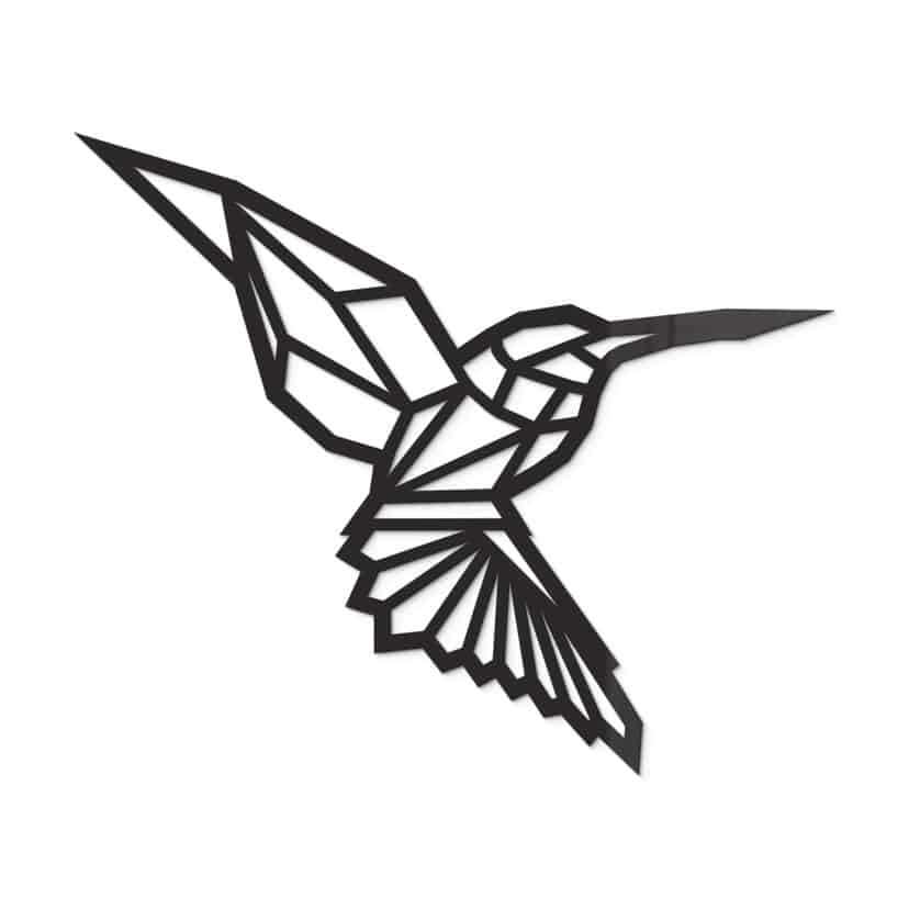 Dekoracja akrylowa Koliber origami