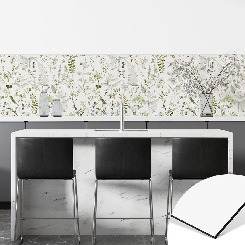 Crédence de Cuisine Herbes et fleurs sauvages - UN Designs
