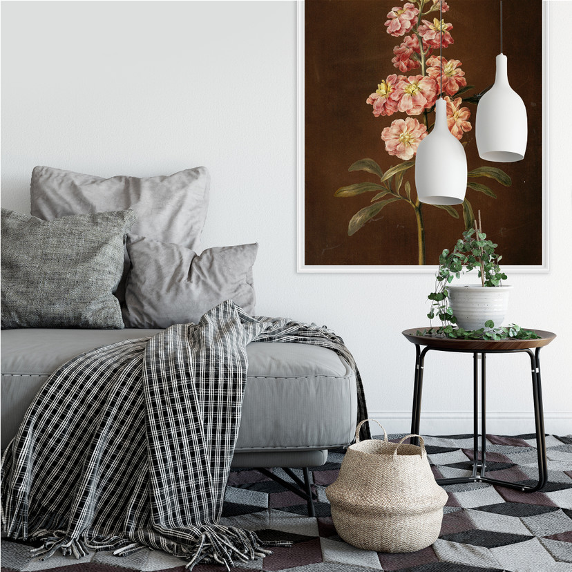 Wallprint W - Dietzsch - Eine rosa Garten Levkkoje