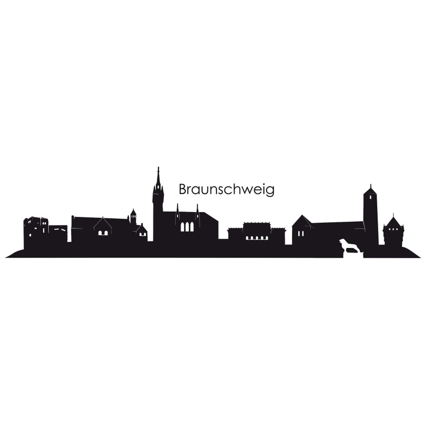 Wandtattoo Braunschweig Skyline