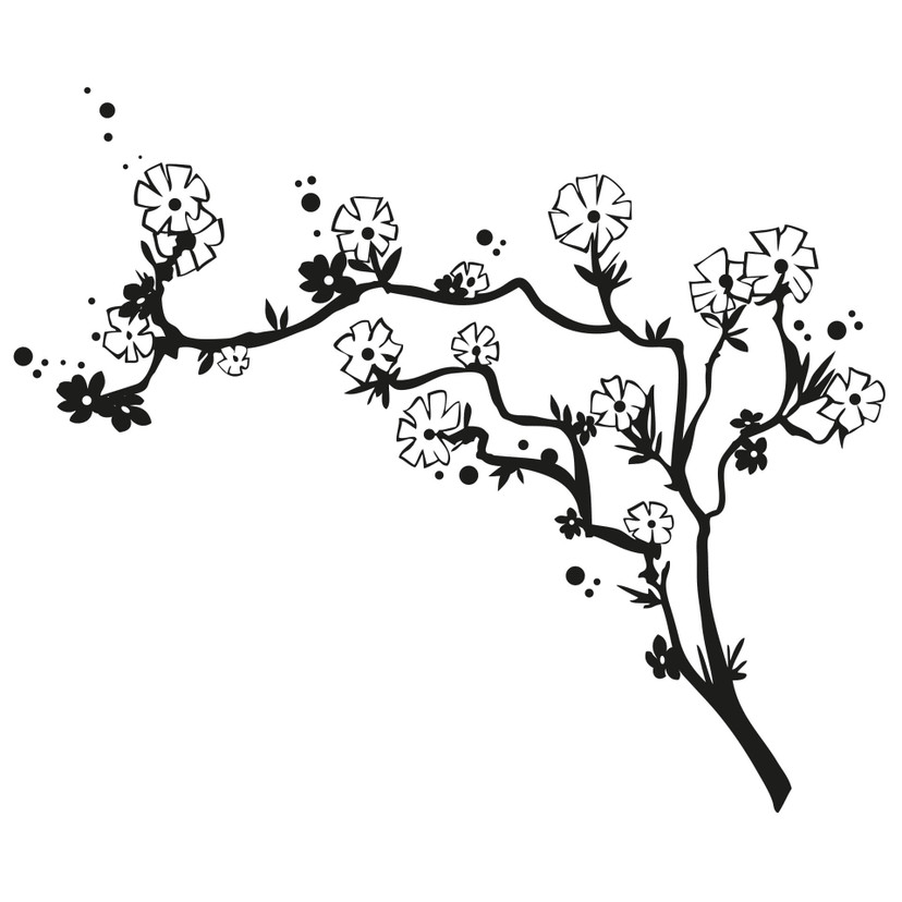 Sticker mural - Laurier-rose