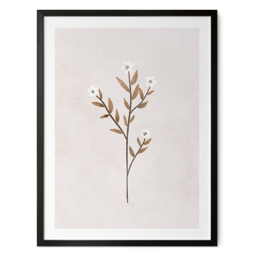 Plakat Kwiaty Ilustracja - Forget-me-not - Goed Blauw