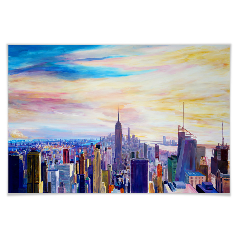 Poster - Bleichner - Vue sur New York City