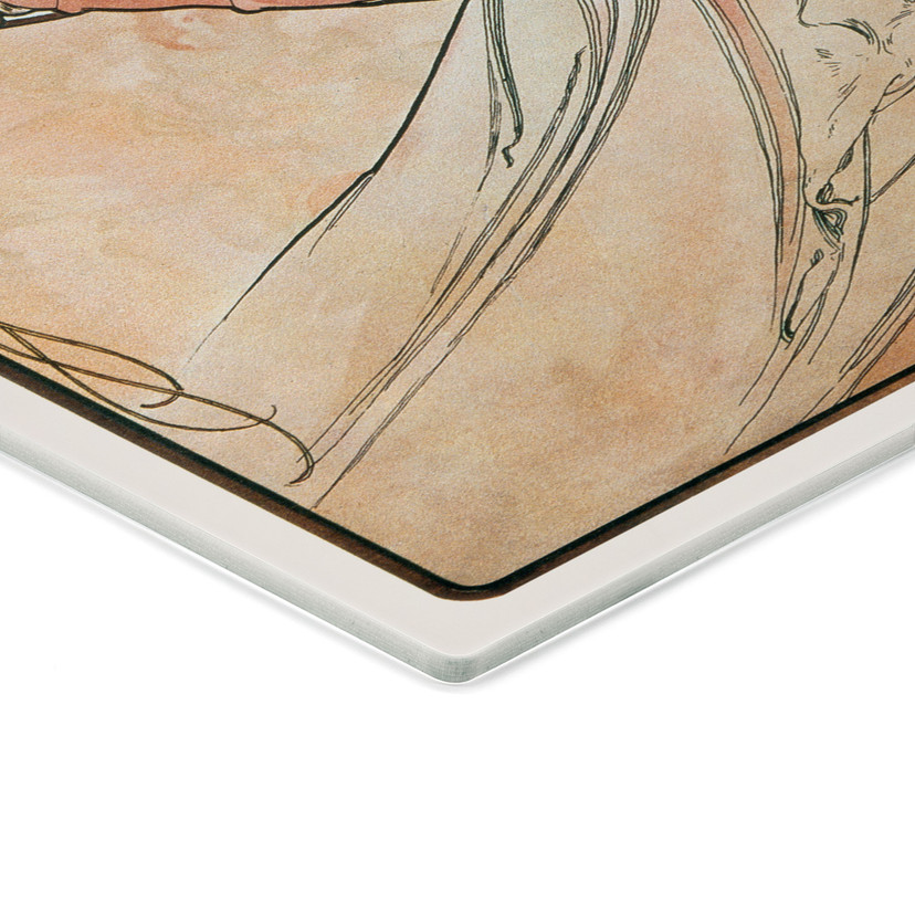 Tableau en verre - Mucha - Quatre arts : la peinture