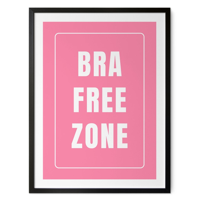Poster senza reggiseno | Femminismo - Fritsch