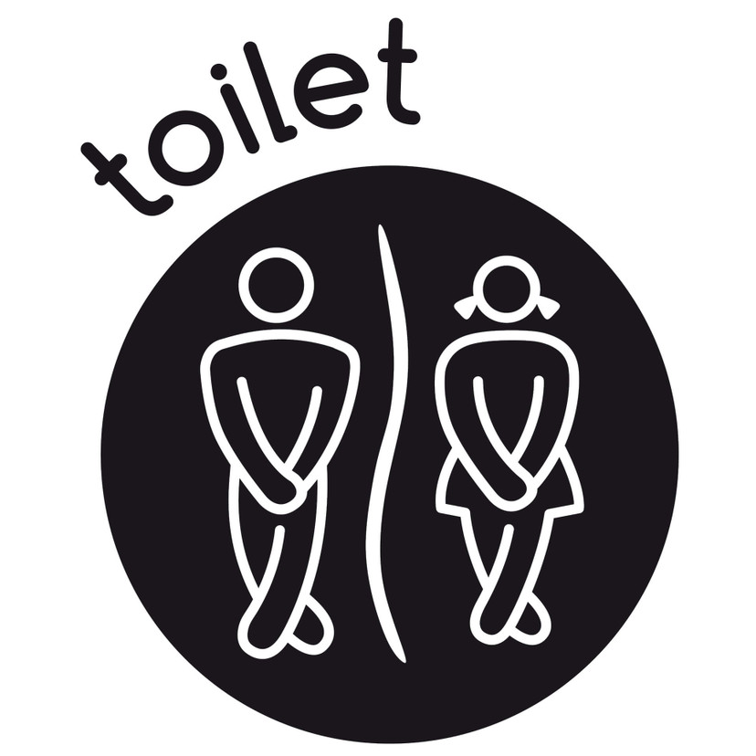 Toilet 1 Wallsticker