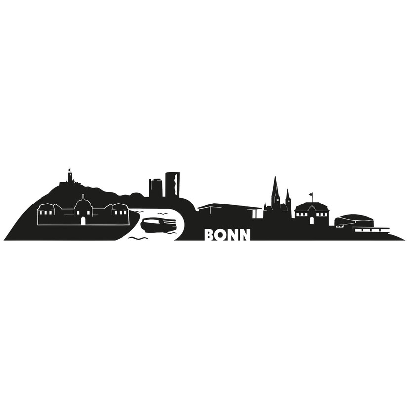 Sticker mural Skyline de Bonn