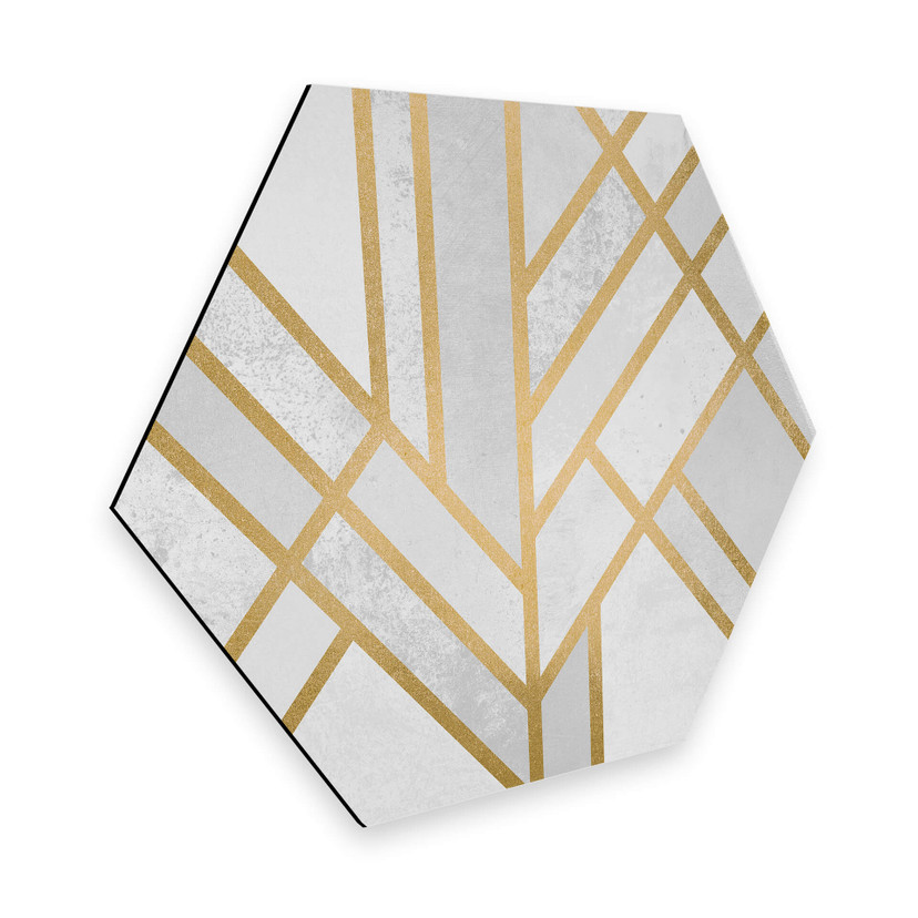 Hexagon - Alu-Dibond - Frederiksson - Golden Geometry
