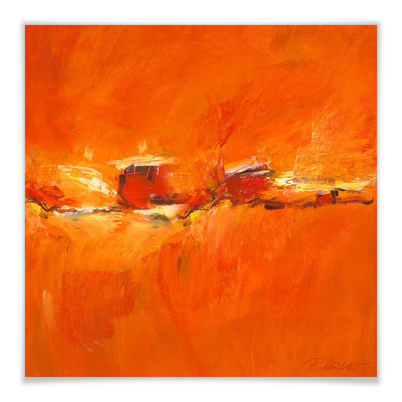 Poster - Schüßler - Composition orange - carré