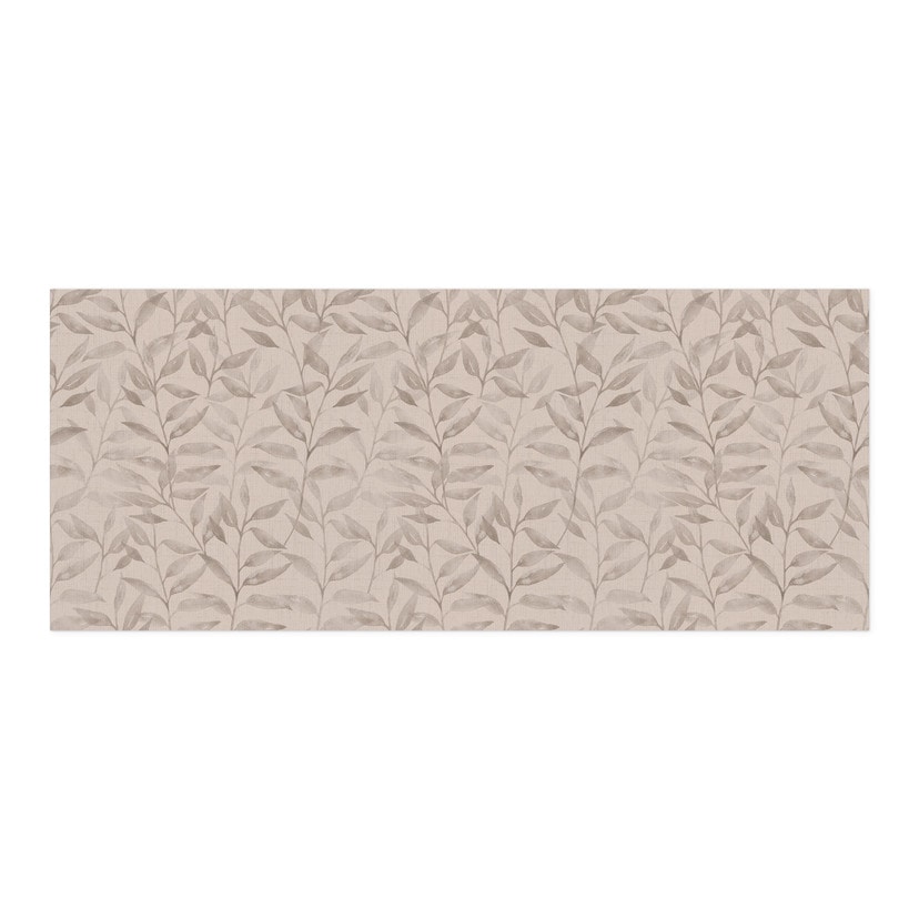 Revêtement pour cuisine adhésif Délicates feuilles d'aquarelle - Soft Grey - Bloomery Decor