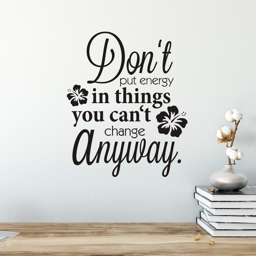 Wallsticker -  Don't put energy...