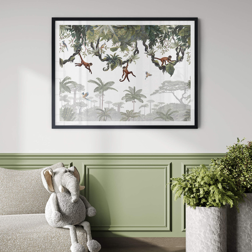 Plakat dla dzieci Kikki Belle - Cheeky monkeys