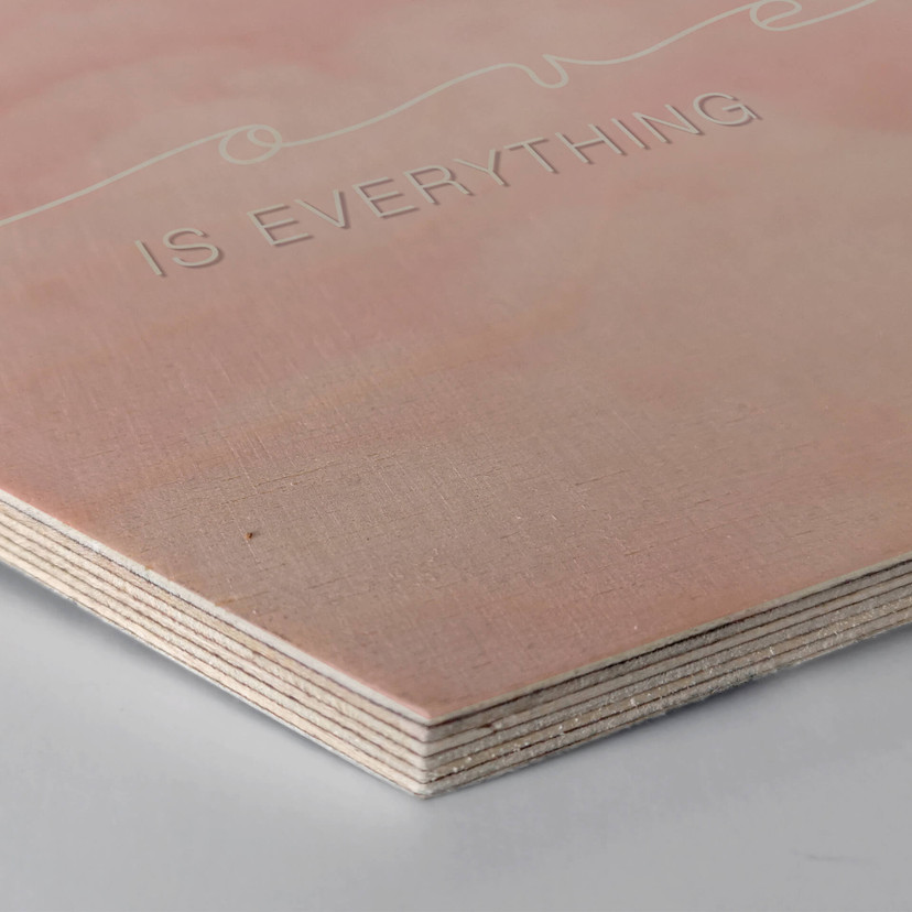 Hexagon hout - Love is Everything