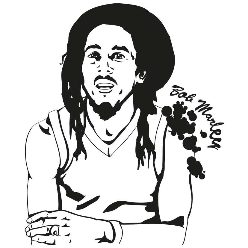 Wallsticker Bob Marley 2