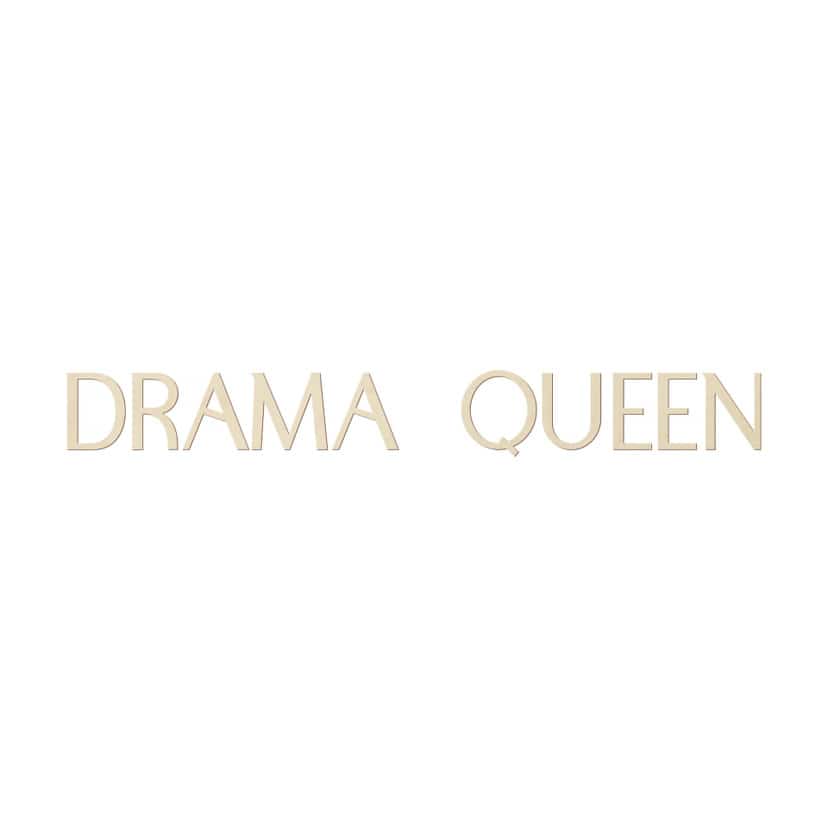 Drewniany napis Drama Queen - topola