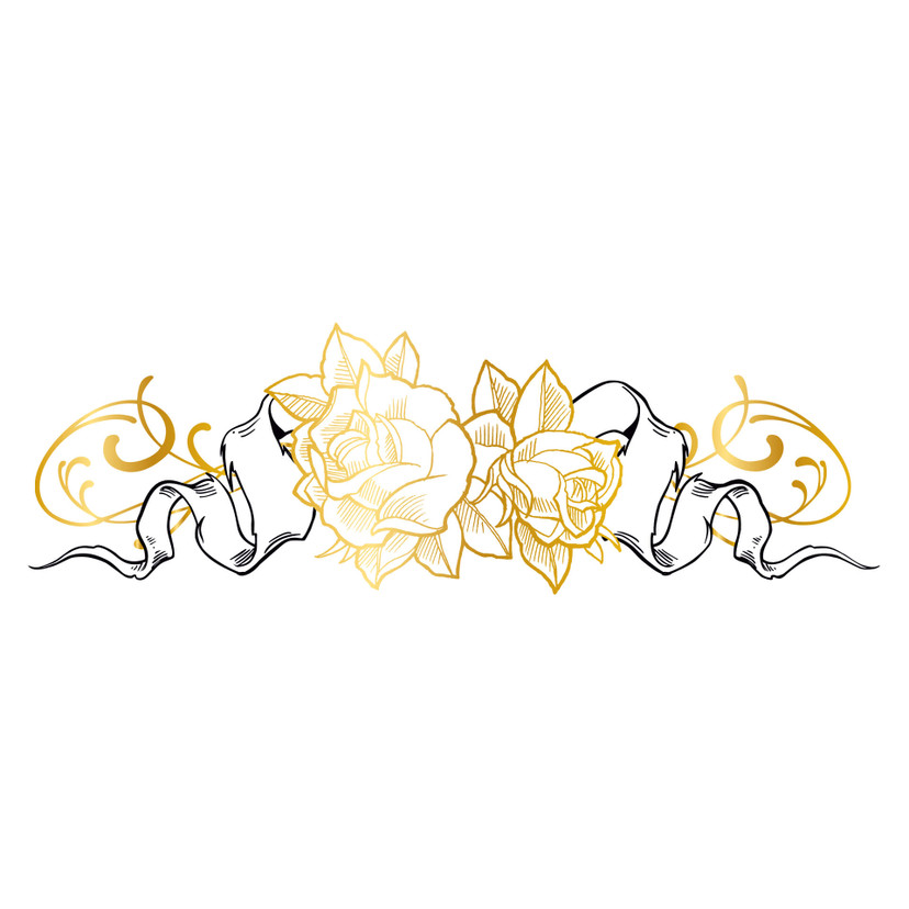 Obraz z okna LA Ink Golden Roses