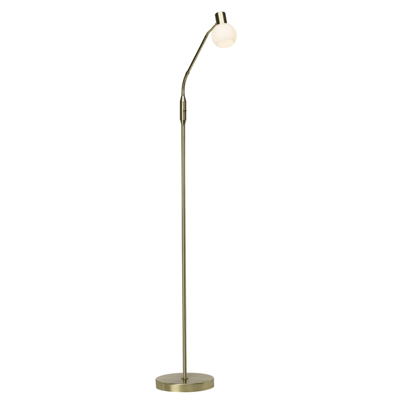 Stehleuchte Malou, gold, 140 x 22,5 cm, Glas Stehlampe