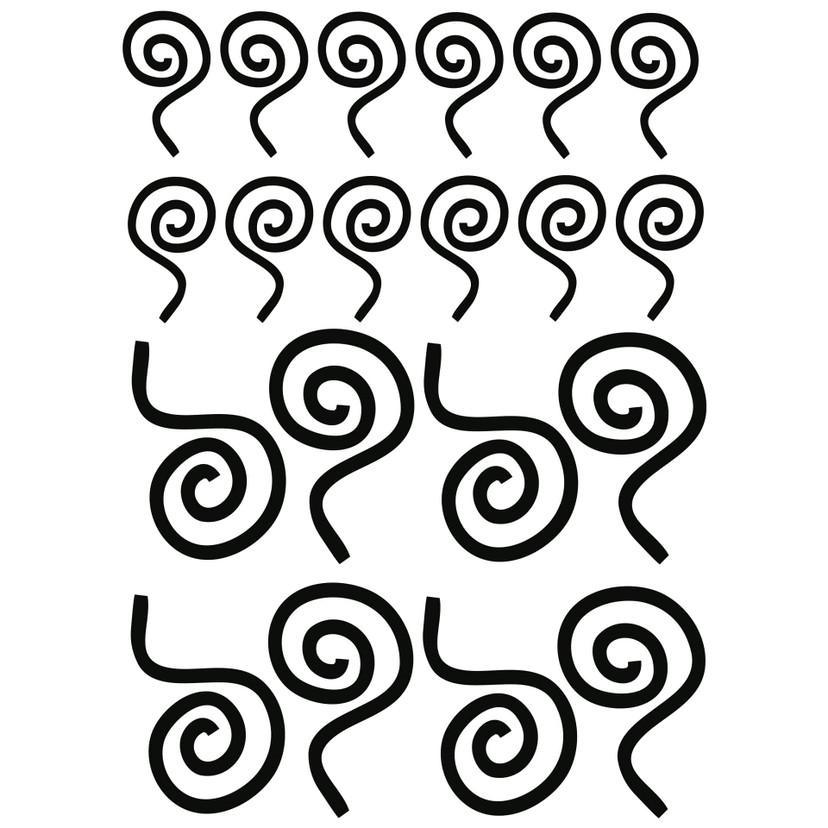 Wallsticker Blade sæt 9