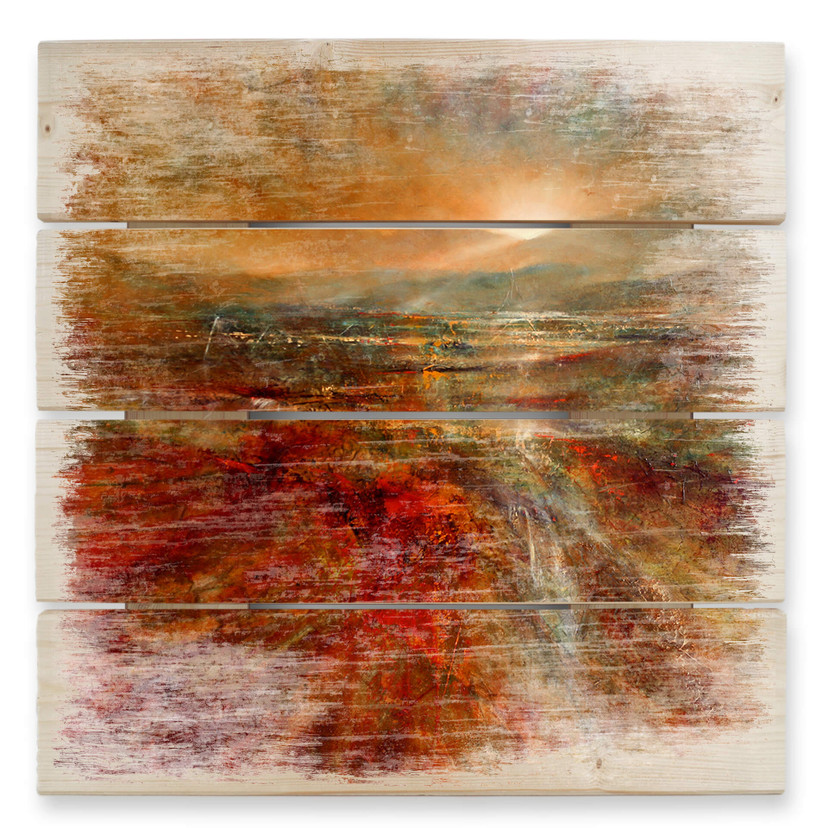 Obraz drewniany Schmucker - Wschód słońca - 40x41,5 cm