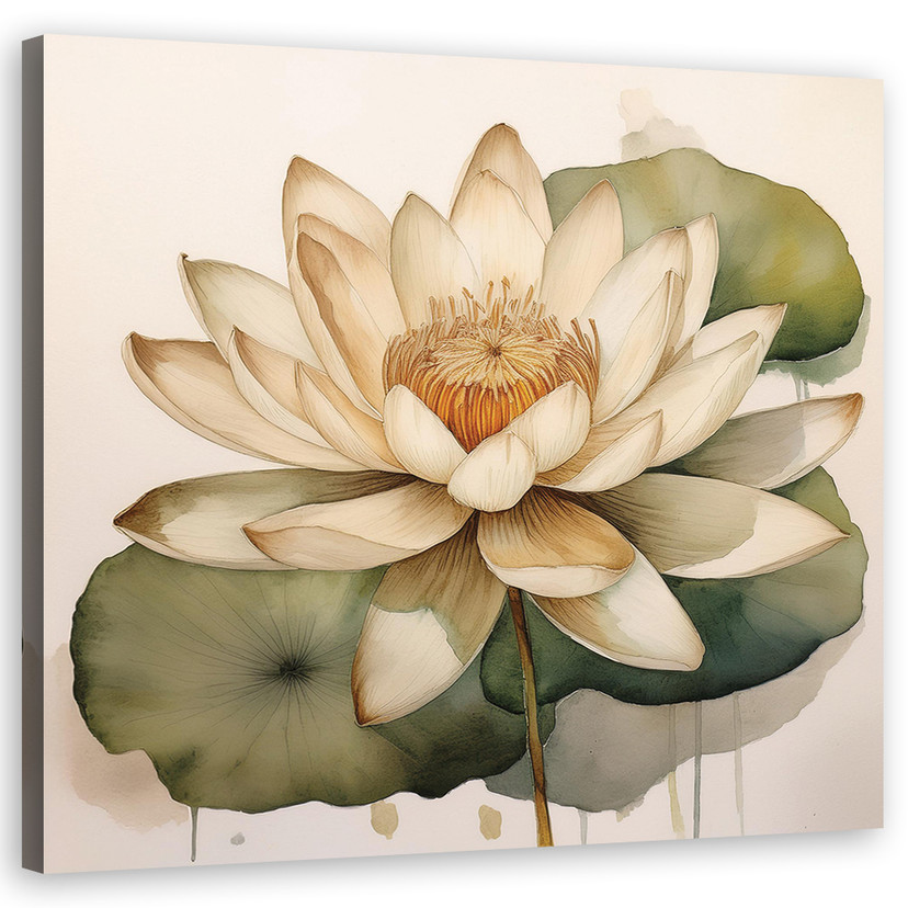 Leinwandbild Blumen Blätter Botanik