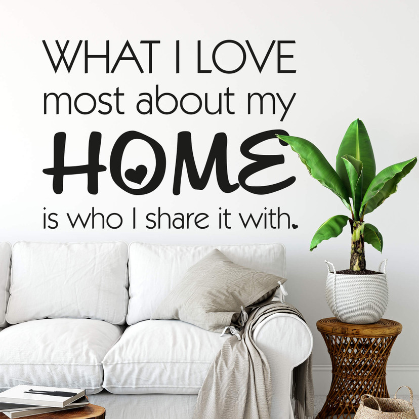 Wallsticker What I love most...2