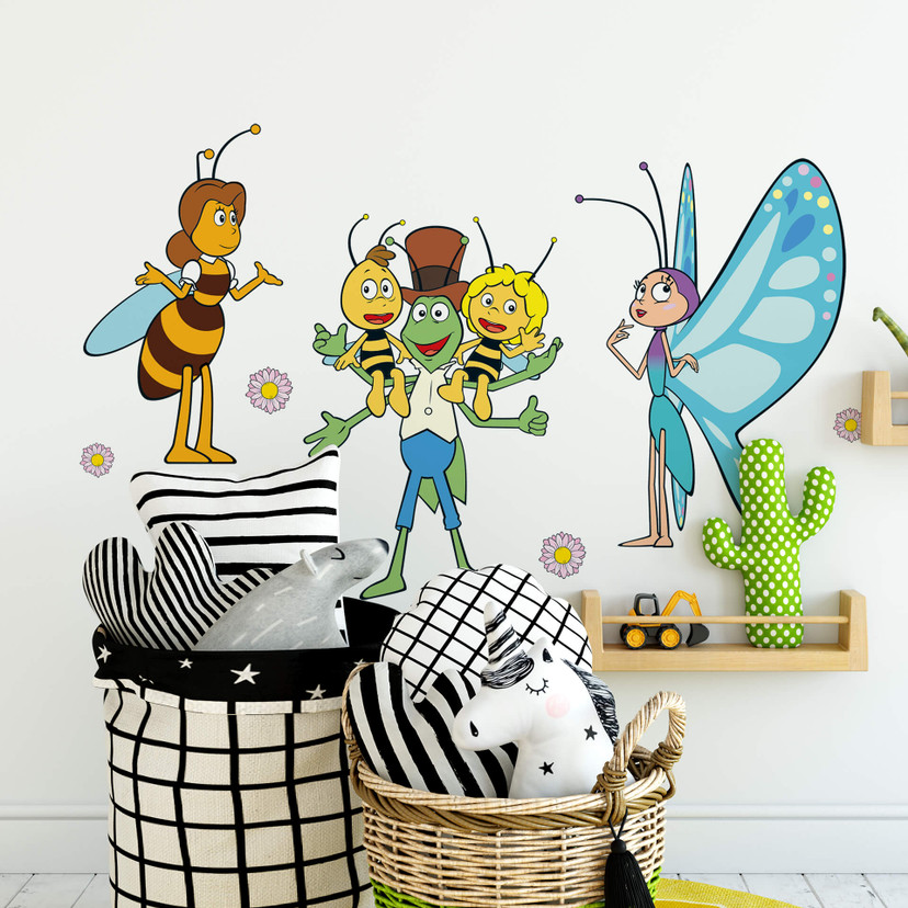 Sticker mural - Maya l'abeille et ses amis
