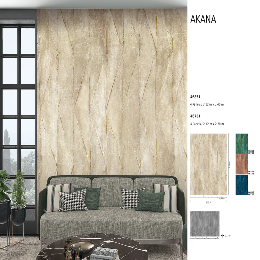 Fototapet med grafisk mønster, beige tekstur 2,70 x 2,12 m