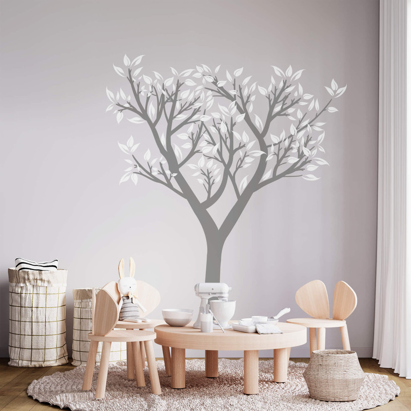 Spirende træ Wallsticker 2-farvet