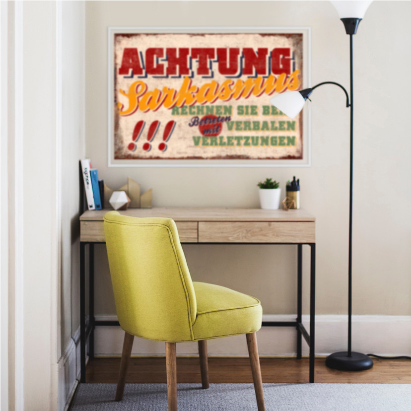 Wallprint W - Achtung Sarkasmus
