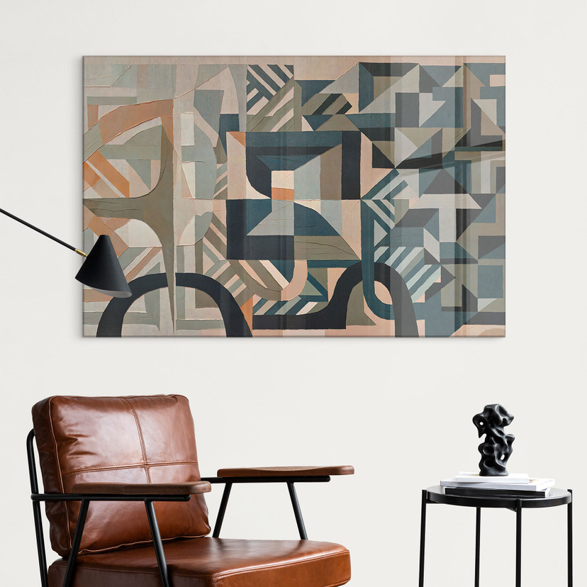 Tableau Acrylique Silent Planes - Formes Géométriques - Sir Edward x Grigory Gladarev