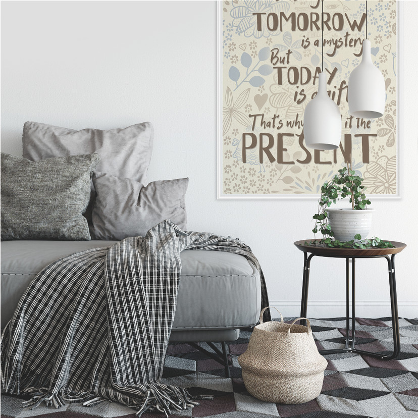 Wallprint Yesterday is history