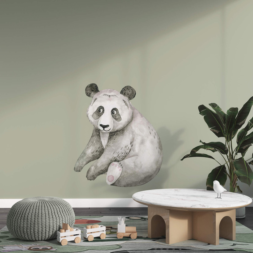 Wallsticker Siddende panda - Kvilis