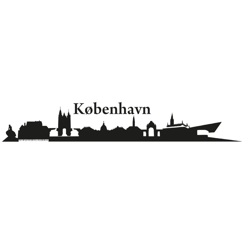 Wallsticker København Skyline