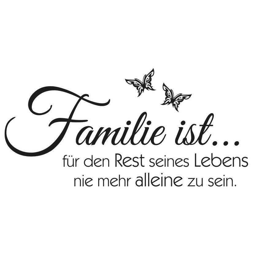 Wandtattoo Famlie ist... 03