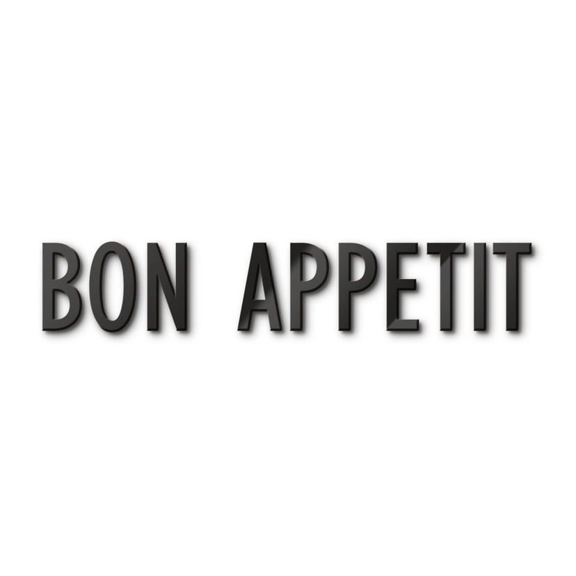 Litery akrylowe Bon Appetit