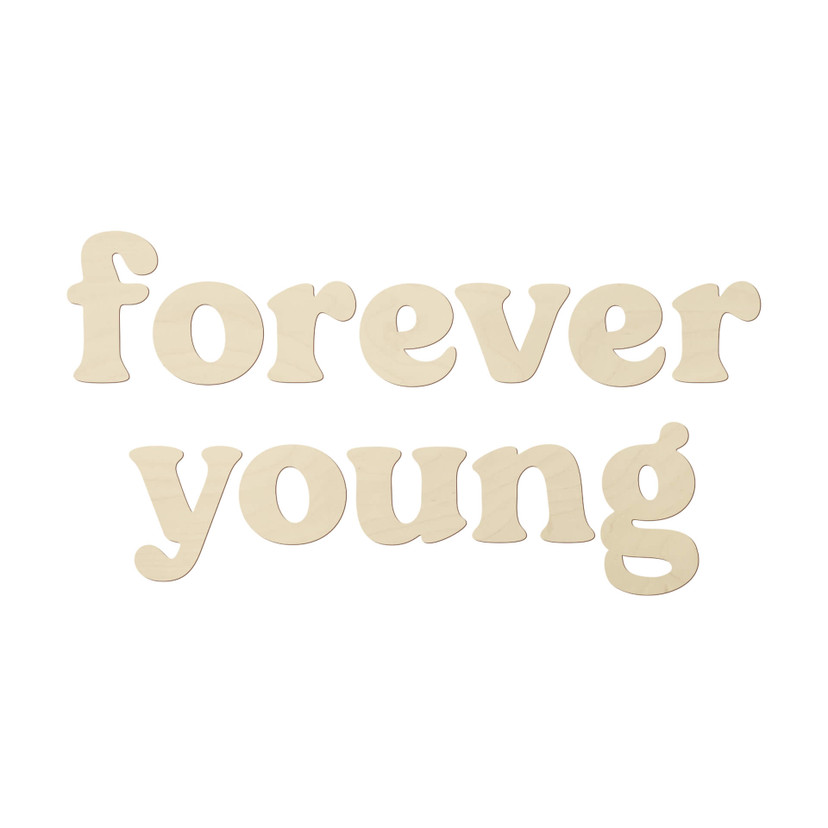 Dekoracja ścienna Forever young - dekoracja drewniana topola