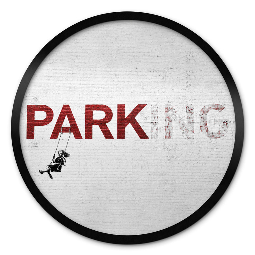 Plakat Banksy - Parking - Okrągły