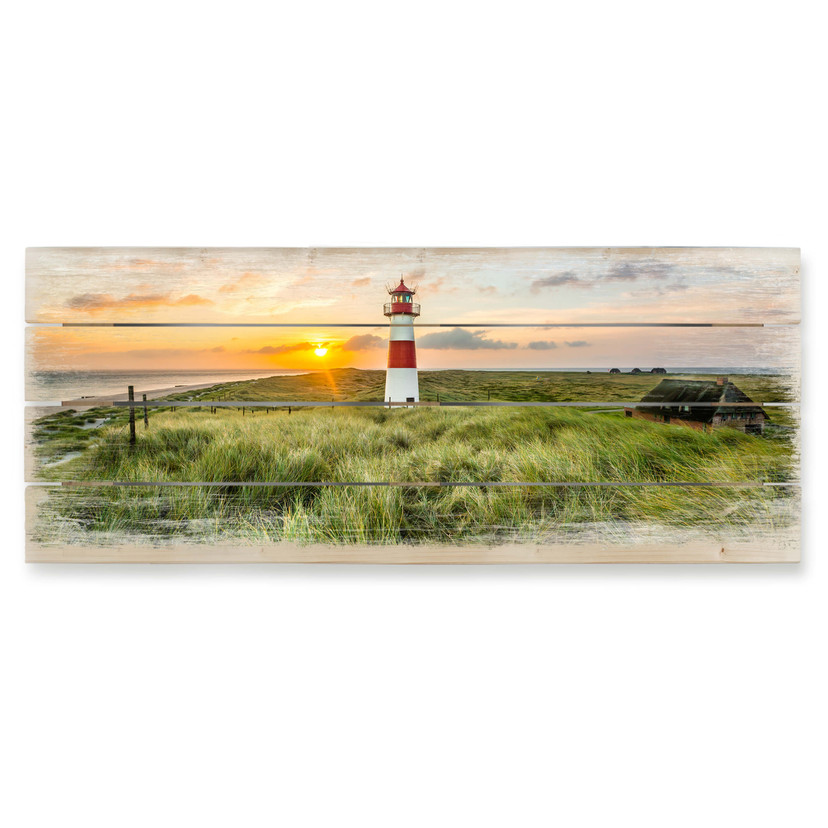 Obraz drewniany latarni morskiej na Sylt