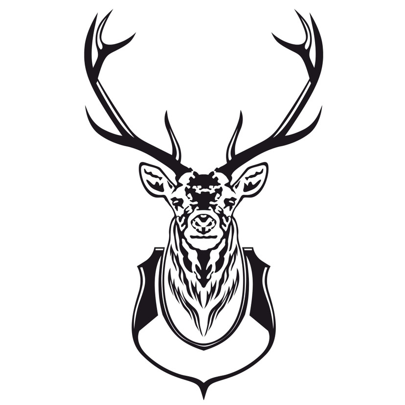Wallsticker Rådyr gevir