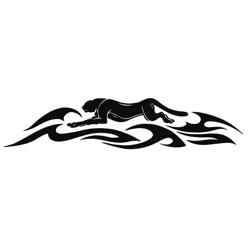 Wallsticker Tribal Panter