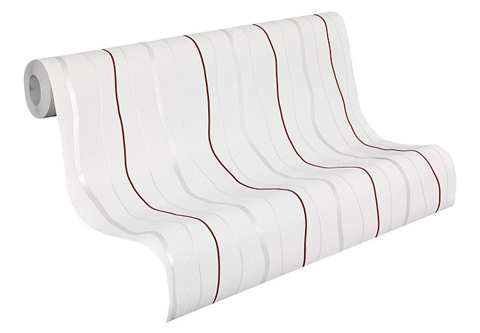 Livingwalls - carta da parati in TNT Avenzio 4 color crema, rosso