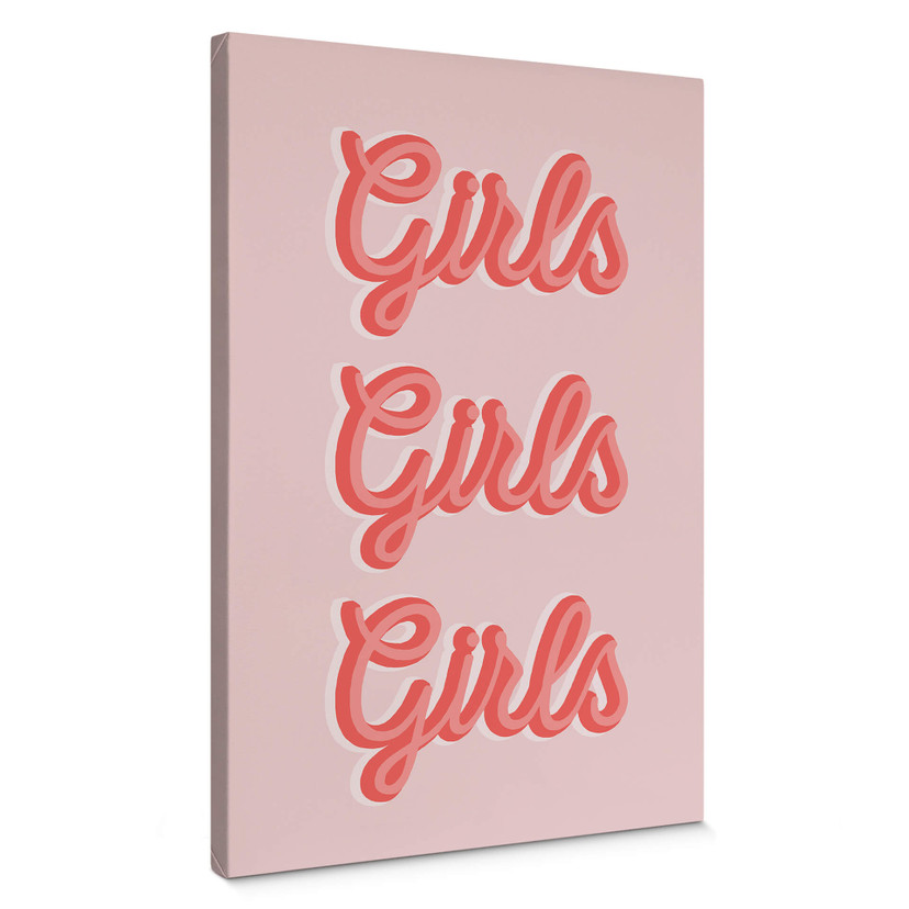 Obraz na płótnie z napisem - Kerr-Dineen - Girls Girls Girls