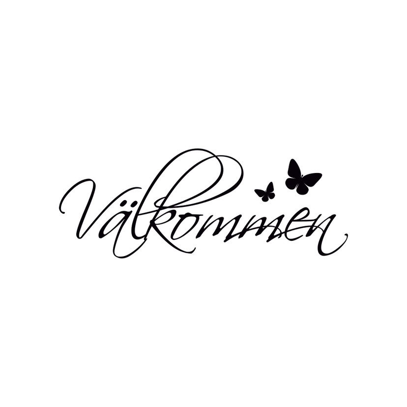 Wallsticker Välkommen