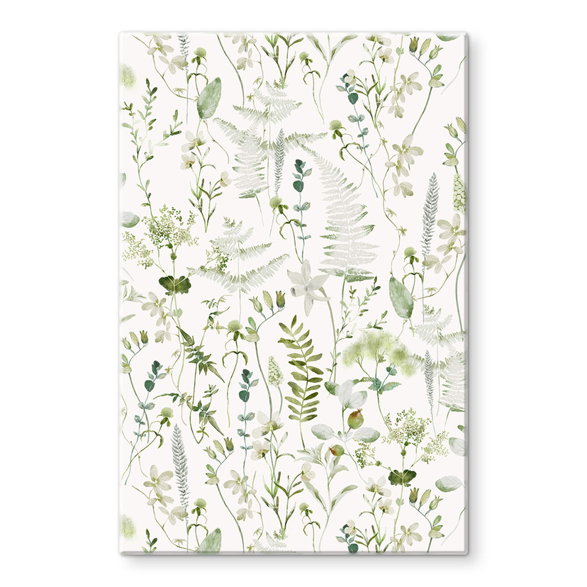 Glasbillede - Urter og vilde blomster - UN Designs
