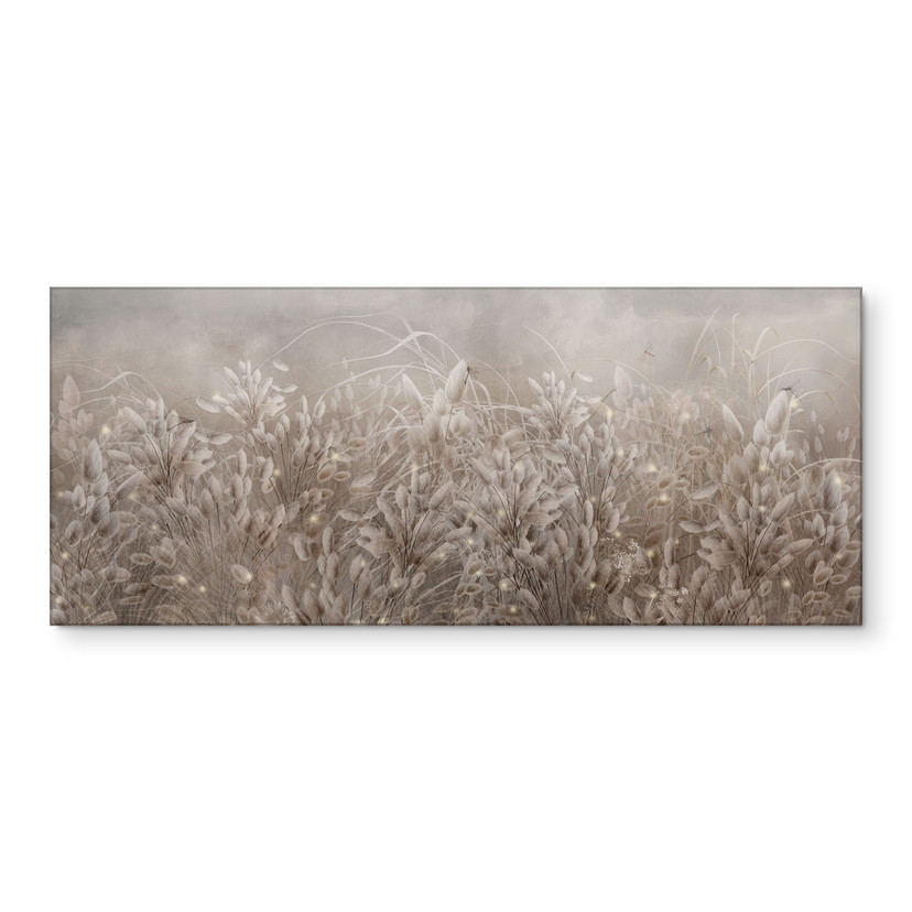 Keukenachterwand pampagras en grassen in beige - Ms Tiff