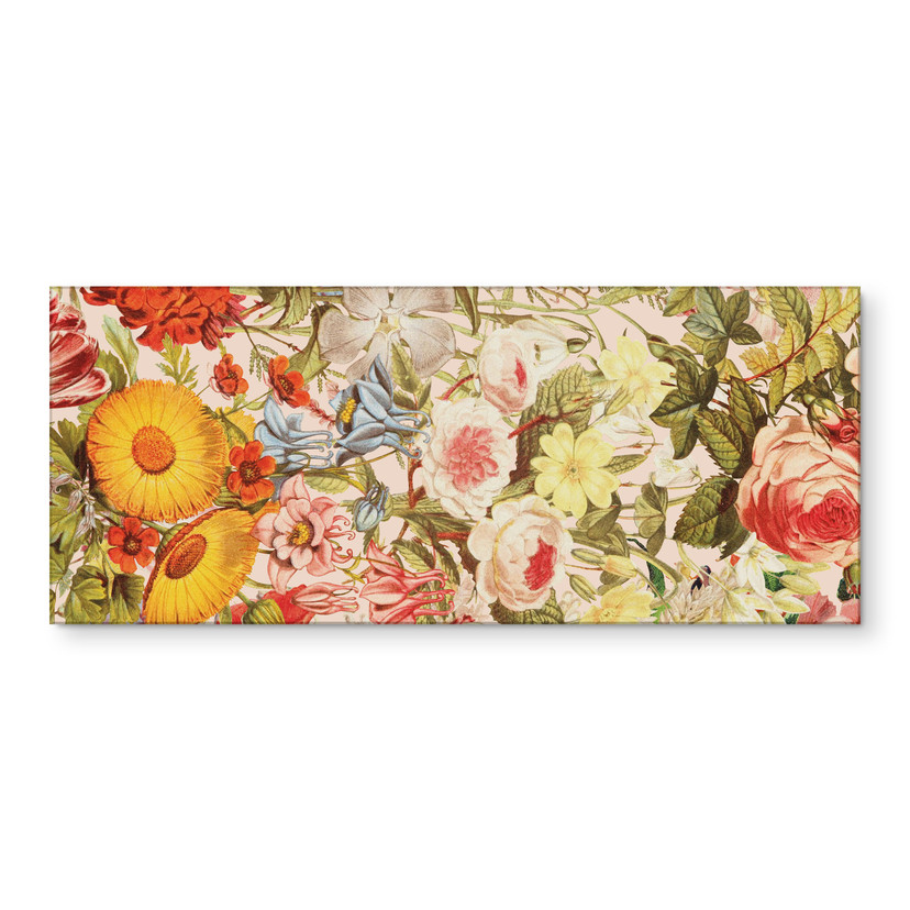 Rivestimento cucina Collage di fiori colorato - Frida Floral Studio