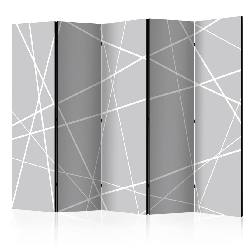 Screen room divider - Moderne edderkoppespind, 3-delt